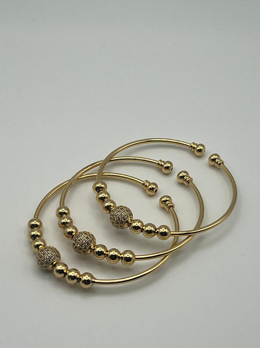 Brazalete Bola Gold+ Aretes