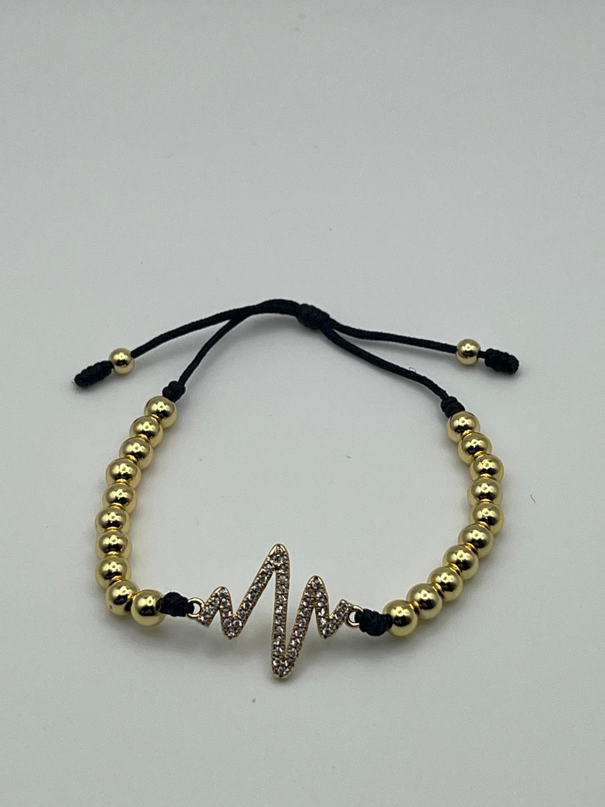 Pulsera Tejida Balin + Aretes